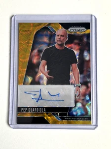 Panini Prizm 2024/2025 Pep Guardiola Manchester City Auto Gold /10 - Picture 1 of 4