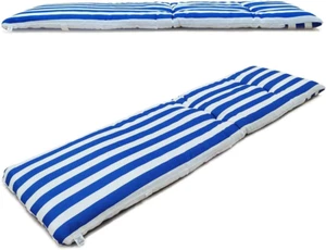 Cuscino per Sdraio, Materassino per Sdraio Misure 180 X 55 X 8 Cm Blu - Foto 1 di 12