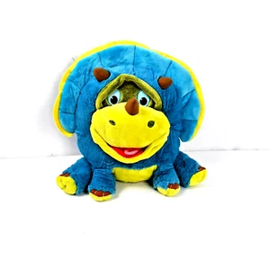 Jay Play Face Pals Make Faces Fun DINOSAUR 12" Plush Stuffed Animal Blue Green  - Bild 1 von 12