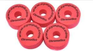 CYMPAD Japan Drums Drum Chromatics Cymbal Stand Washer Red CYMCRM5SET15RD - Picture 1 of 1
