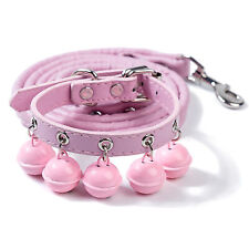 Pet Collar Set Portable Fine Craftsmanship Puppy Traction Rope Collar with Bells