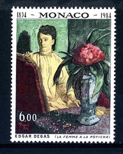 MONACO - 1984 - 150. Todestag von Edgar Degas (1834-1917), Maler - Bild 1 von 1