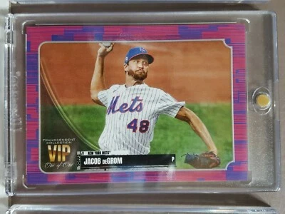 Jacob DeGrom 2021 Topps Transcendent VIP Party card #’d 1/1 New York Mets - Image 1 of 4