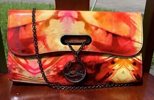 Christian Louboutin Riviera Tie-Dye Multicolor Patent Leather Clutch - Picture 1 of 11