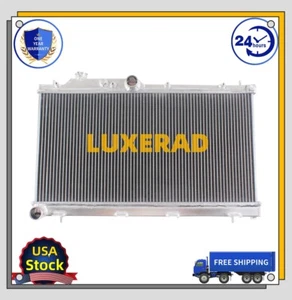 2 Row Full Aluminum Radiator For 2008-2019 Subaru WRX WRX STI Impreza H4 2.5L - Foto 1 di 10