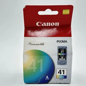Genuine Canon CL-41 Color Ink Cartridge ChromaLife100 Pixma - New & Sealed - Picture 1 of 5