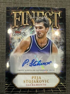 Peja Stojakovic 2024-25 Topps Finest Basketball Finest Autographs Black 3/25 - Picture 1 of 2