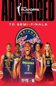 Poster Indiana Fever Advance To Semi Finals 2025 WNBA Playoffs 11 x 17" WNBA - Foto 1 di 3