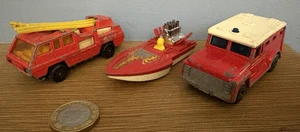 3 x Matchbox Fire and Rescue vehicles Vintage Lesney Diecast toys - Collectable - Picture 1 of 15