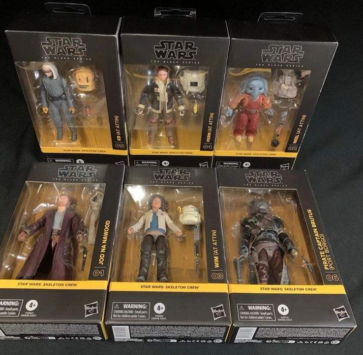 Star Wars Black Series Complete Skeleton Crew Action Figure Bundle of 6 - new  - Image 1 of 1