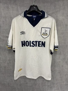 Original Authentic Umbro Tottenham Hotspur Spurs 1993/1994 Home Shirt Mens L - Picture 1 of 7