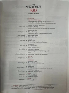 The New Yorker Magazine October 20 2025 Dog Cover Mamdani War On Universities - Picture 1 of 7