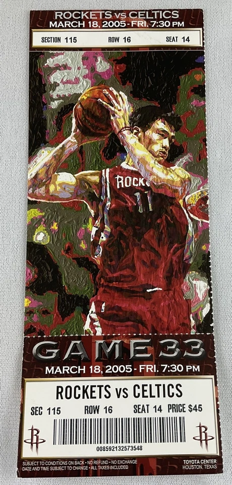 Boleto NBA 2005 18/03 Boston Celtics at Houston Rockets-Paul Pierce, Tony Allen Foto 1 de 1