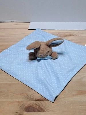 Детское одеяло MTY Bunny Rabbit Lovey Security погремушка игрушка 13 дюймов 2021 пасхальный синий цвет - Изображение 1 из 4