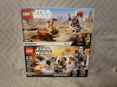 Lego Disney Star Wars 75265 T-16 vs Bantha & 75297 Resistance X-Wing New Sealed - Image 1 of 4