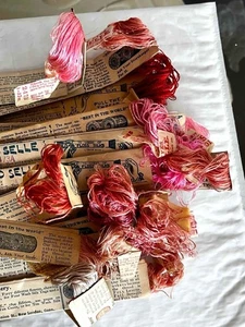 Vintage Asiatic Filo Selle Silk Thread Brainerd & Armstrong Co + 17 PINK LOT - Picture 1 of 7