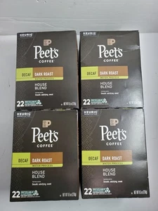 Peet's Coffee Dark Roast Decaf Keurig K-Cup Pods - House Blend 88 Ct - 7-25-26 - Bild 1 von 5