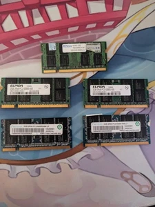 RAM - 2GB DDR2 PC2 Laptop/Notebook X5 - Picture 1 of 1