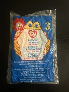 Ty Beanie Baby Teenie Beanie McDonald’s No.3 Smoochy The Frog PE  Pellets 1999 - Picture 1 of 17