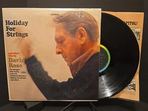 David Rose Holiday For Strings 12" Vinyl Record LP ST 2717 Near Mint / Near Mint - Picture 1 of 9