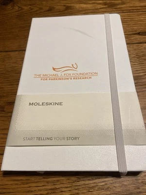 Moleskine Classic Ruled Notebook White Hard Cover 5 1/4x 8 1/4" with Custom Logo - Image 1 of 4