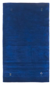 Dark Blue Traditional 2'10" x 4'10" Oriental Hand loomed Wool Area Rug - Picture 1 of 9