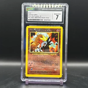 Entei Reverse Holo CGC 7 – 2001 Pokemon Black Star Promo #34 Movie - Picture 1 of 2