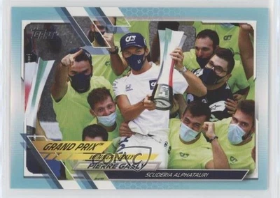 2021 Topps Formula 1 Grand Prix Winners Aqua /199 Pierre Gasly #145 - Image 1 of 2