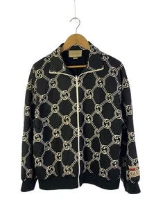 GUCCI Otros GG Patrones Total Sudadera Cremallera Chaqueta M Poliéster Negro Patrón Usado - Imagen 1 de 8