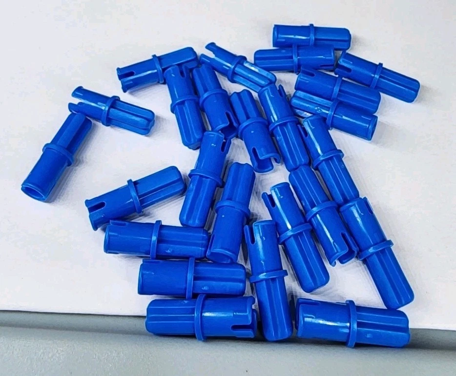 NEW LEGO® 25 Blue Technic Axles 1L with Pin with Friction Ridges Pieces - Image 1 of 1