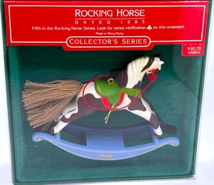 1985 HALLMARK Christmas Ornament - ROCKING HORSE (5th in Series) In Original Box - Picture 1 of 4