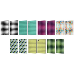 HEAD CASE DESIGNS HOUNDSTOOTH-PATTERNS LEATHER BOOK WALLET CASE FOR APPLE iPAD - Picture 1 of 13