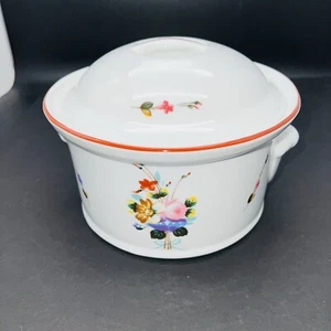 Vintage Philippe Deshoulieres Winterthur Porcelain Covered Dish Lourioux France - Picture 1 of 12