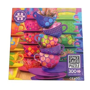 Ceaco Space Saver Puzzle Rainbow Teacups 300 Piezas Completo - Imagen 1 de 6