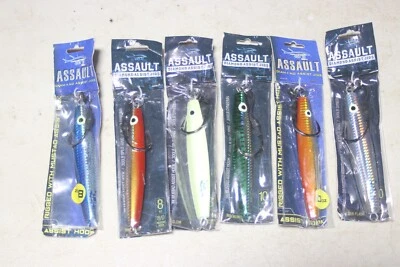 Lote de 6 gabaritos de diamante Ahi Assault 8 e 10 oz - Imagem 1 de 4