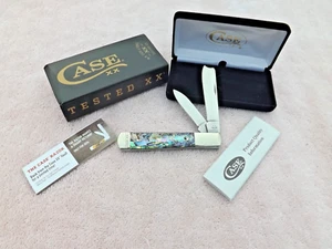 Case XX USA 2024 Genuine ABALONE Exotic 12027 Razor Barlow Pocket Knife N VELVET - Picture 1 of 7
