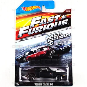 2015 Hot Wheels 70 DODGE CHARGER R/T #03 black - Fast & Furious 6- HW 1:64 CMJ23 - Picture 1 of 2