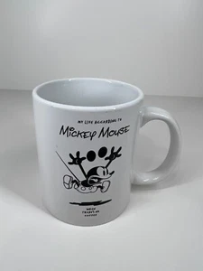 Disney Mickey Mouse coffee mug cup ceramic collectable Life When No Coffee - Picture 1 of 6