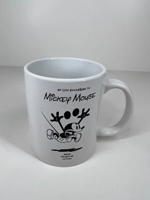 Disney Mickey Mouse coffee mug cup ceramic collectable Life When No Coffee - Image 1 of 4