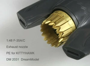 Dream DE-2031 1/48 F-35A/C Exhaust Nozzles Photo Etches for Kitty Hawk - Picture 1 of 2