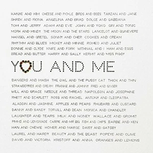 Five Dollar ShakeYou And Me - Hecho a mano Abierto/Tarjeta de San Valentín - KS2 - Imagen 1 de 1