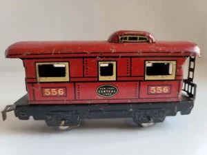 Auto litografica vintage Marx O Gauge treno latta # 556 New York Central Lines Caboose - Foto 1 di 6
