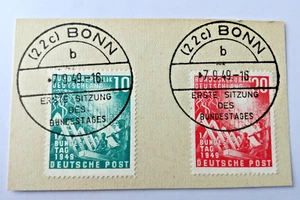 Briefmarken BRD Mi.Nr. 111 /112 mit ET Stempel Bonn - Bild 1 von 1