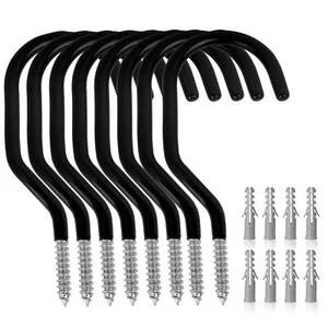 Paquete de 8 ganchos resistentes para bicicletas para techo de pared de garaje - Bild 1 von 7