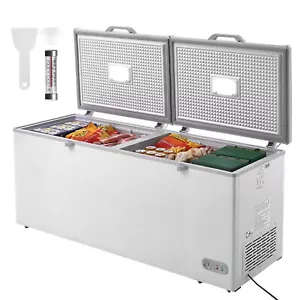 Chest Freezer 19.8 cu.ft / 561 L Large Deep Freezer & 4 Removable Baskets Iced - Picture 1 of 12