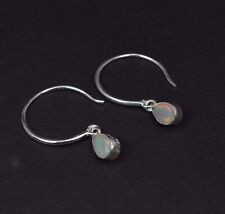 925 Solid Sterling Silver Ethiopian Opal Hoop Earring-1 Inch o364