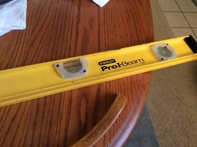 NEW Stanley TOOLS 42-240  ALUMINUM 24-Inch I-Beam 3 adjustable angle vials - Image 1 of 2