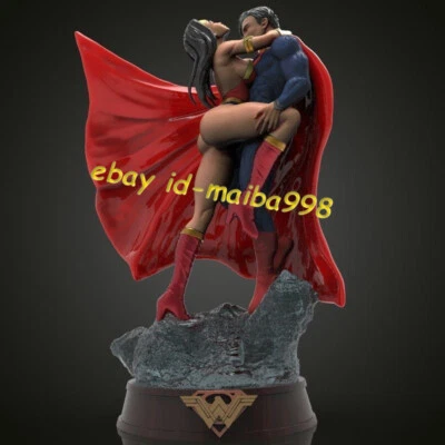Superman & Wonder Woman 3D Print GK Figure Model Kit Unassemble Unpainted GK - Image 1 of 4