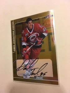 Tarjeta automática ITG Gold BAP DAVID TANABE NHL #162 2000 2001 Carolina Hurricanes NHLPA - Imagen 1 de 2