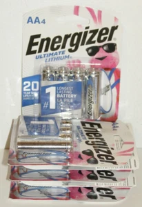 24 ENERGIZER ULTIMATE LITHIUM BATTERIES AA PACKS OF 4 OR 8 BBD 12/2041+ - Picture 1 of 2